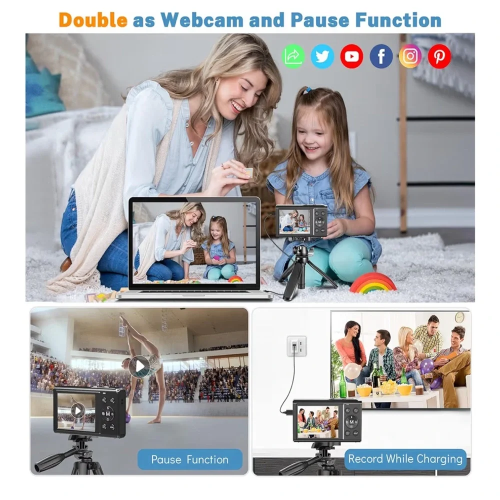 Saneen 4K WiFi Kids Digital Camera